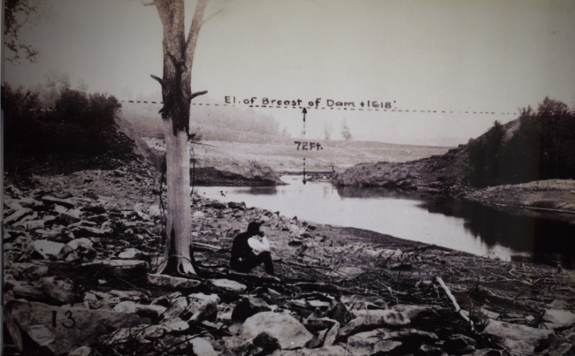 the Johnstown Flood dam after
