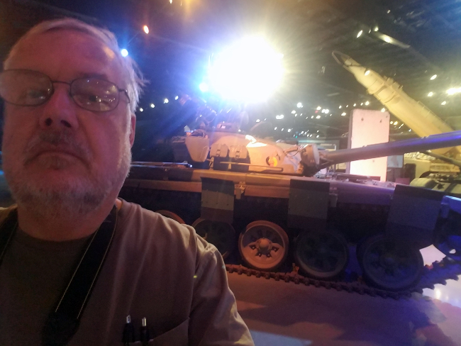 Russian T-72 tank in tank museum